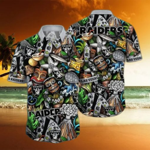 Las Vegas Raiders NFL Flower Hawaii Shirt And Tshirt For Fans