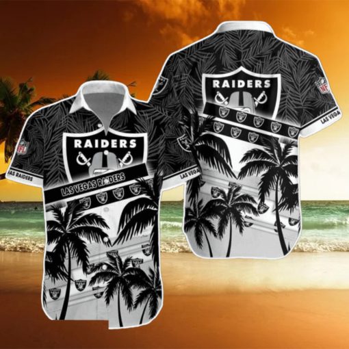 Las Vegas Raiders NFL Hawaiian Shirt Palm Trees Pattern New Design For Fans