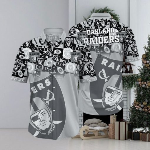 Las Vegas Raiders NFL SAS Trends Summer Short Sleeve Button Down Hawaiian Shirt For Fans Gift New Shirt Holiday