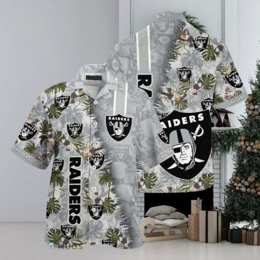 Las Vegas Raiders NFL Team Football Button Down Hawaiian Shirt For Fans Men And Women Gift Aloha Beach