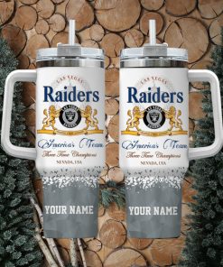 Las Vegas Raiders Personalized NFL Champions Modelo 40oz Stanley Tumbler