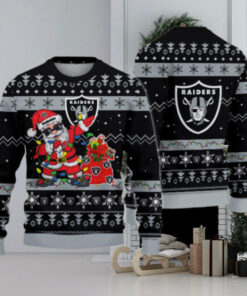 Las Vegas Raiders Santa Claus Ugly Christmas Sweater