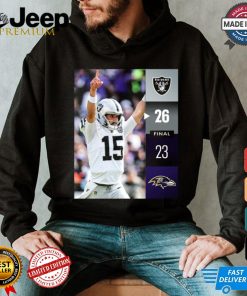 Las Vegas Raiders Win 26 23 Baltimore Ravens NFL Week 2 Final Score Shirt