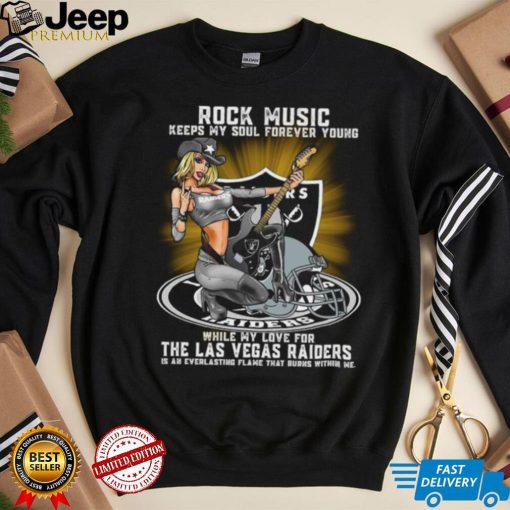 Las Vegas Raiders rock music keep my soul forever young shirt