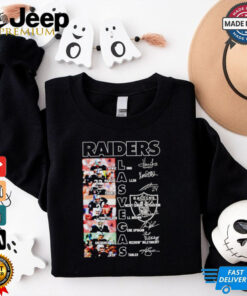 Las Vegas Raiders team players names and signatures shirt