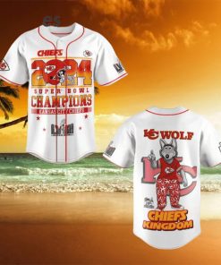 Las Vegas Super Bowl LVIII 2024 KC Chiefs Baseball Jersey