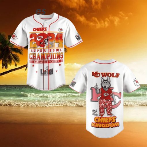 Las Vegas Super Bowl LVIII 2024 KC Chiefs Baseball Jersey