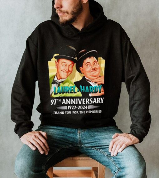 Laurel and Hardy 97th anniversary 1927 2024 thank you for the memories shirt