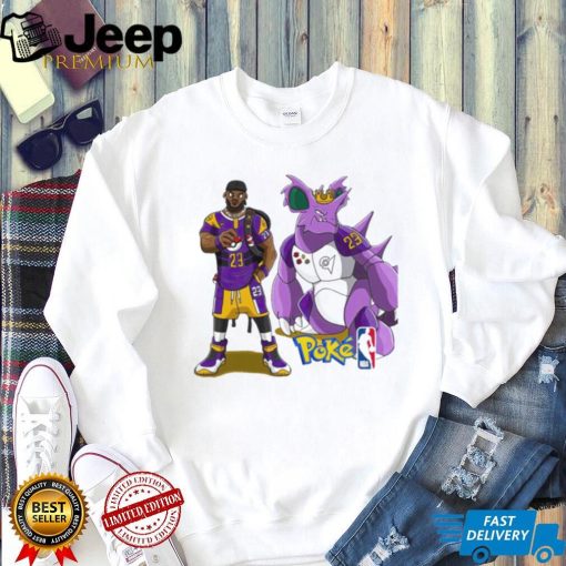 LeBron James Los Angeles Lakers Nidoking PokexBasketball shirt