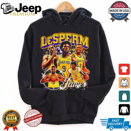 LeSperm Bronny James LA Lakers shirt