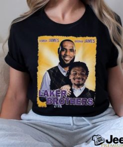 Lebron And Bronny Lakers Brothers T shirt