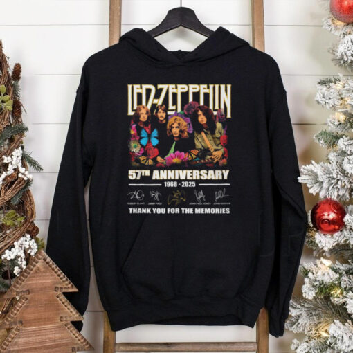 Led Zeppelin Band 57th Anniversary 1968 2025 Thank You For The Memories T Shirt