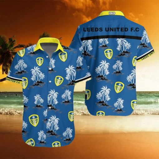 Leeds United Fc Tropical Flower Trending Hawaiian Shirt