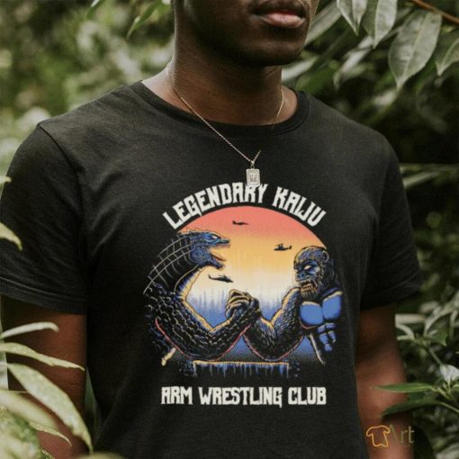 Legendary Godzilla Kaiju vs King Kong arm wrestling club shirt