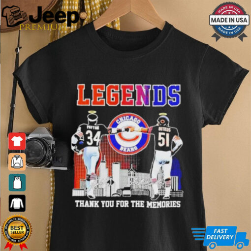 Legends Bears Payton Butkus Thank You For The Memories 2024 Shirt