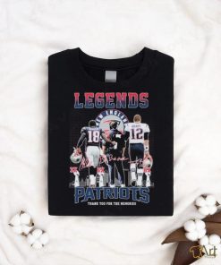 Legends Bill Belichick, Tom Brady And Matthew Slater New England Patriots Thank You For The Memories Signatures Shirt