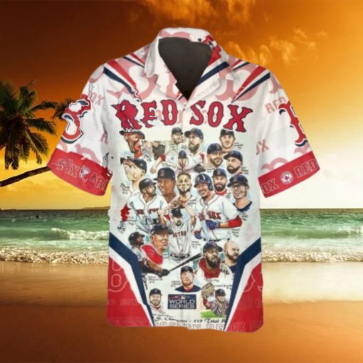 Legends Boston Red Sox Hawaiian Shirt, Red Sox Aloha Shirt, MLB Hawaiian Shirt