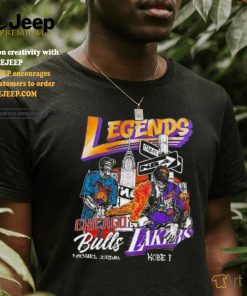 Legends Chicago Bulls Michael Jordan Lakers Kobe Bryant skeleton shirt