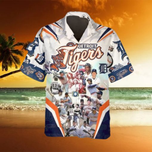 Legends Detroit Tigers Hawaiian Shirt, Detroit Tigers Aloha Shirt, MLB Hawaiian Shirt