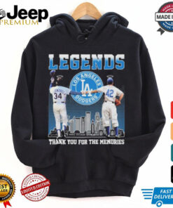 Legends Jackie Robinson And Fernando Valenzuela Thank You For The Memories Signaturess Shirt