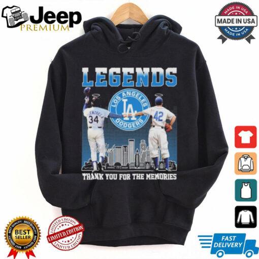 Legends Jackie Robinson And Fernando Valenzuela Thank You For The Memories Signaturess Shirt