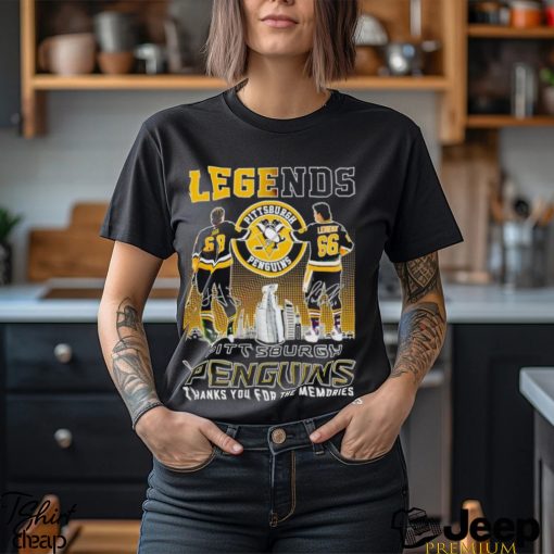 Legends Jaromir Jagr and Mario Lemieux Pittsburgh Penguins thanks you for the memories shirt