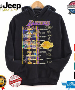 Legends Los Angeles Lakers players names and signatures shirt