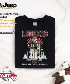 Legends The 49ers Of San Francisco Thank You For The Memories T Shirt