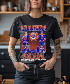 Legends Wayne Gretzky and Jari Kurri Edmonton Oilers thank you for the memories shirt