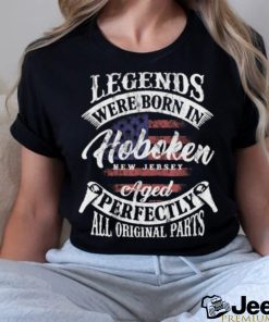 Legends Were Born In Hoboken New Jersey Vintage Birthday T Shirt