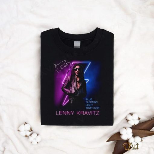 Lenny Kravitz Electric Blue Light Tour 2024 Signature Unisex T Shirt