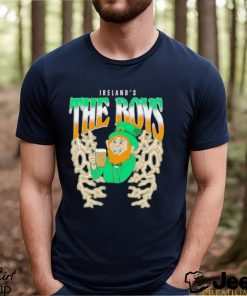 Leprechaun drinking Ireland’s The Boys shirt