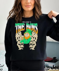 Leprechaun drinking Ireland’s The Boys shirt