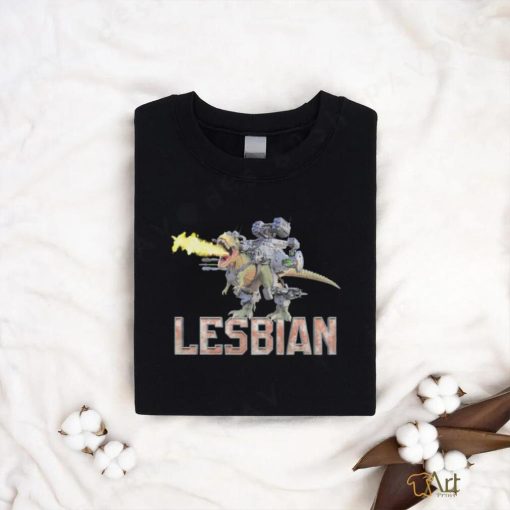 Lesbian mech dinosaur shirt