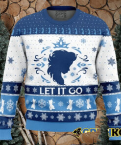 Let It Go Elsa Frozen Ugly Christmas Sweater