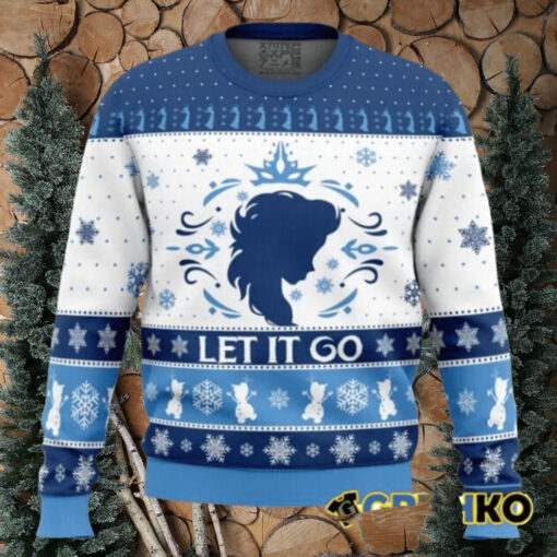 Let It Go Elsa Frozen Ugly Christmas Sweater