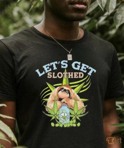 LetS Get Slothed Funny Weed Smoking Cannabis Marijuana 420 Shirt