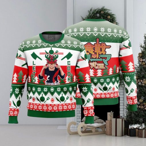 Let’s Cook Food Wars Ugly Christmas Sweater