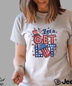 Let's Get Lit 4th of July T Shirt