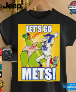 Let’s go Mets New York Mets Grimace beats Phanatic Philadelphia Philly MLB shirt