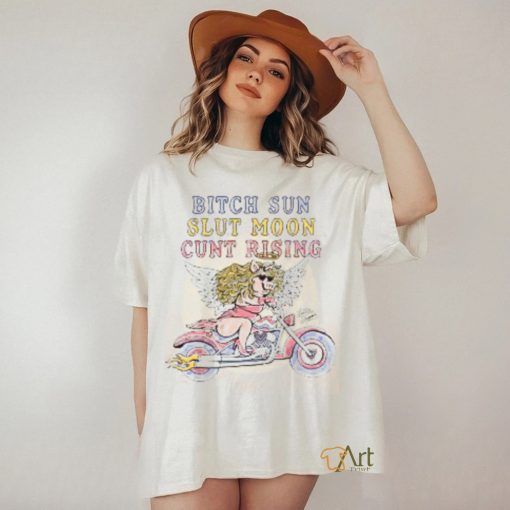 Letter Shoppe Bitch Sun Slut Moon Cunt Rising Shirt