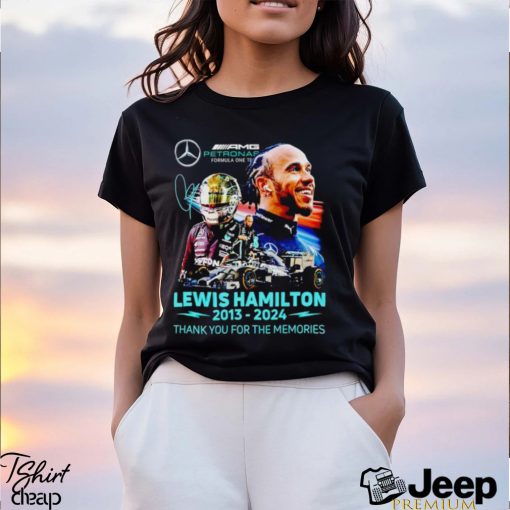 Lewis Hamilton 2013 2024 thank you for the memories shirt