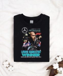 Lewis Hamilton Formula One Team Winner Thrilling British Grand Prix 2024 T Shirt