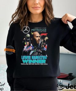 Lewis Hamilton Winner Thrilling British Grand Prix 2024 T Shirt