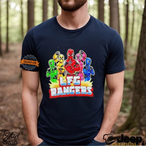 Lfg Rangers Deadpool And Mighty Morphin Power Rangers T Shirt