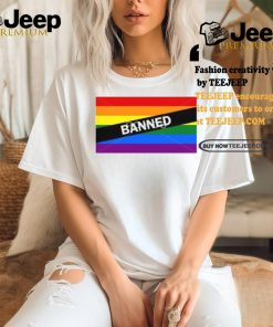 Lgbtq Pond5 Banned Ban Gay Flag Tee Shirt