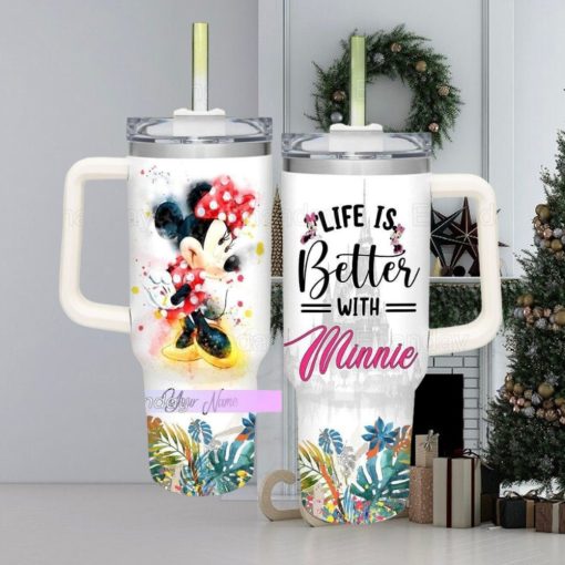 Life Is Better With Minnie Tumbler, Minnie Mouse 40oz Tumbler