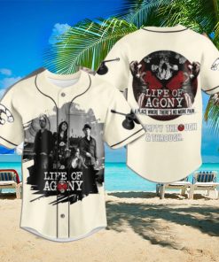 Life Of Agony Custom Baseball Jersey