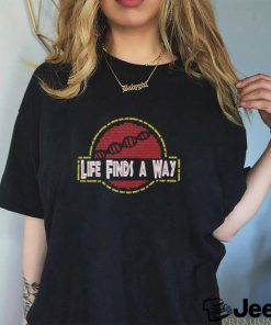 Life finds a way Dino DNA Typography shirt