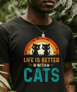 Life is better with cats t shirt